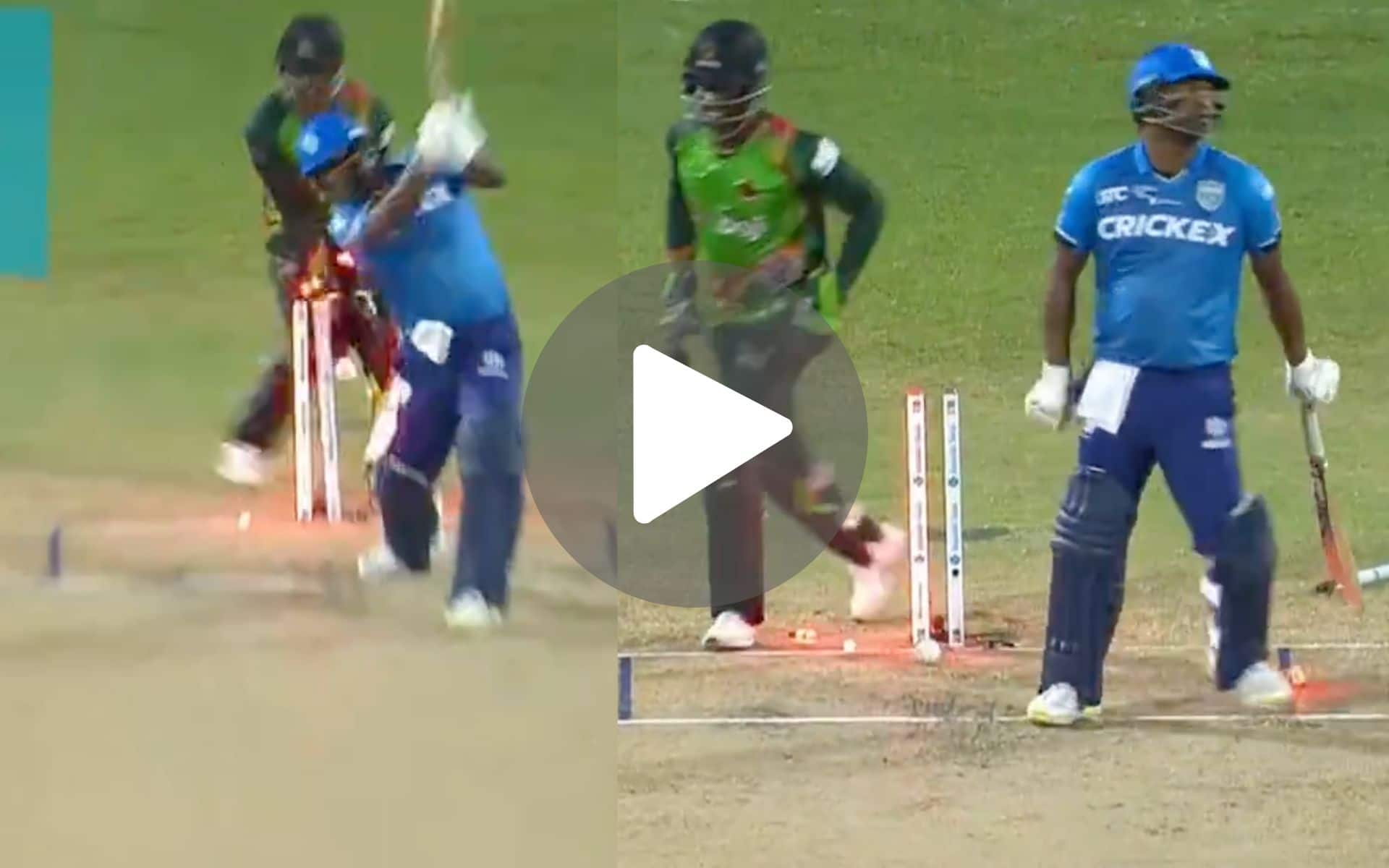 [Watch] Stumps Go For A Walk As Kyle Mayers' Sensational Bowling Stuns Du Plessis And Co In CPL 2024